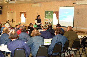 A crowd gathers at a New York State Winter Forage Meeting